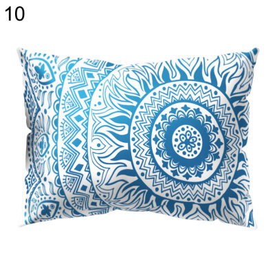 

Mandala Round Flower Pillow Case Cushion Cover Sofa Bed Car Cafe Office Decor