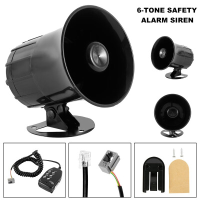 

6-tone Safety Alarm Siren Car Motorcycle MegaphoneFire Alarm Police Siren