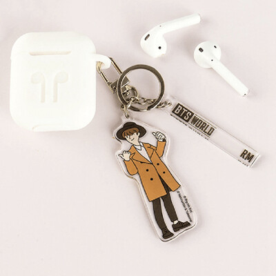 

CAR-TOBBY BTS World Acylic Keyring Strap Acrylic Keyring Keychain Cartoon Pendant
