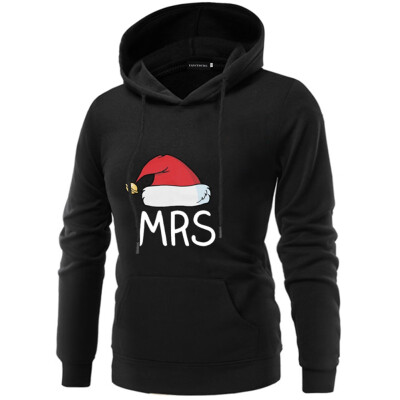 

Autumn And Winter Couple Christmas Hoodie Mr Mrs Printed Sweatshirt Tops