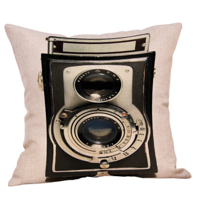 

〖Follure〗Vintage Camera Pillow Case Sofa Throw Waist Cushion Cover Home Decor Grand