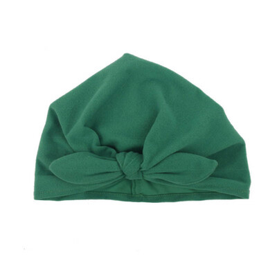 

0-1T Newborn Hats Baby Bowknot Solid Color Girls Boys Caps Baby Hat Infant Turban Elastic Cap