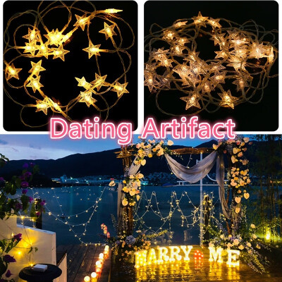 

Dating Artifact LED Star Lights Battery Operated Fairy String Party Bedroom Lamp Decor Valentines Day