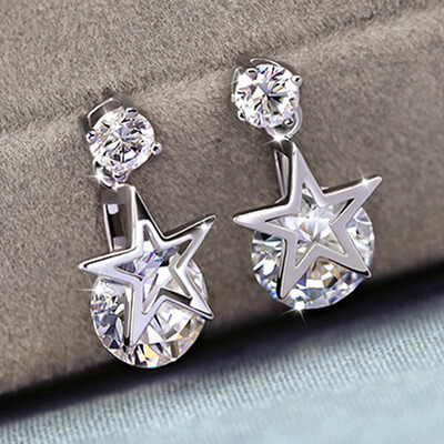 

Ear Piercing Zircon Shape Star Form 6 Alloy Material for Women