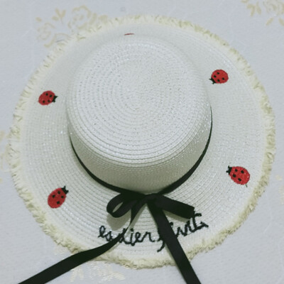

Straw hat spring&autumn summer Korean-style sun-proof hat sun-cap sun-cap sun-cap sun-cap beach cap
