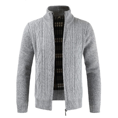 

Gobestart Fashion Mens Autumn Winter Casaul Zipper Jacket Knit Cardigan Long Sleeve Coat