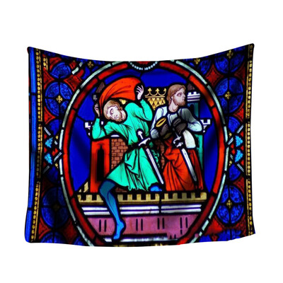 

Gobestart Colorful Print Tapestry Art Room Notre Dame Wall Hanging Tapestry Art Nature
