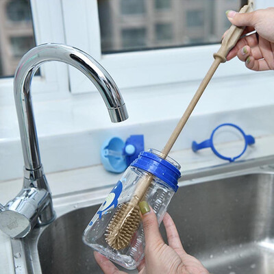 

Gobestart Creative Silicone Brush Folding Sponge Brush Cup Bottle Cleaning Brush