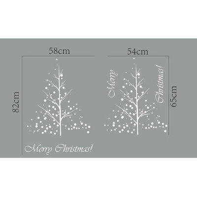

Merry Christmas Removable DIY Wall Stickers Shop Window Stickers Noel Christmas Decorations for Home Natal New Year Decoration