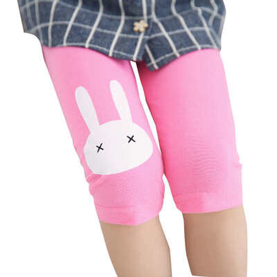 

Baby Girls Lovely Rabbit Print Calf-Length Pants Cotton Stretch Summer Leggings