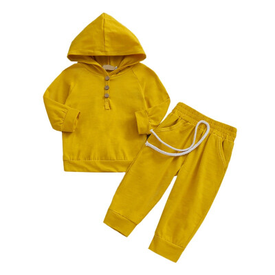 

Newborn Baby Girls Clothes Autumn Baby Boys Clothes HoodiesPants 2pcs Outfit Suit Costume Infant Clothing For Baby Sets