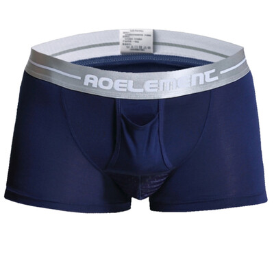 

NEW 2018 Mens Sexy Bullets U Convex Separation Physiological Health Boxer Man underwear Model Soft Shorts Panties Underpants