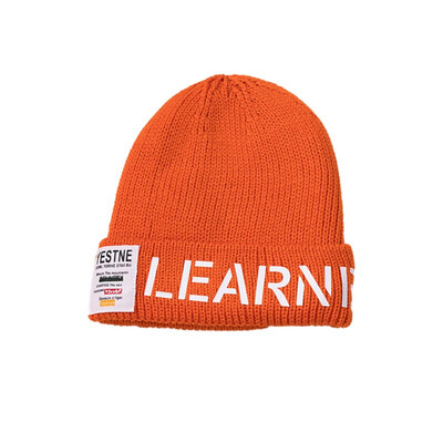

Fashion Girls Boys Hat Autumn Winter Warm Kids Baby Solid Print Hats Wool Hemming Caps