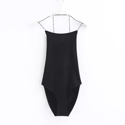 

New Fashion Backless Women Bodysuits Female Spaghetti Straps Summer Body Beach Suit Sexy Women Tops