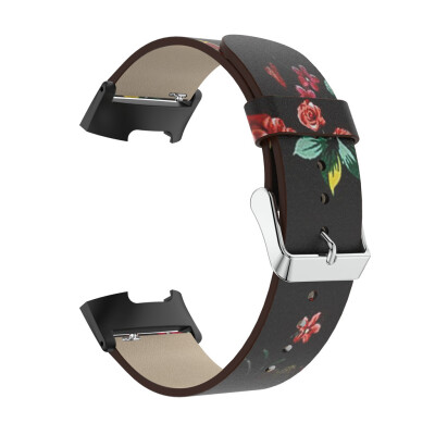 

〖Follure〗Printing Leather Strap Replacement Watch Band For Fitbit Charge 3