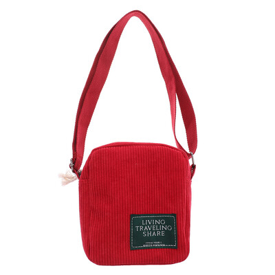 

New Design Women Vintage Corduroy Shoulder Bag Handbags High Quality Women Corduroy Crossbody Bags New Bucket Shoulder Handbag