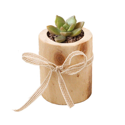

Wooden Pillar Design Tealight Candle Holder Stand Candlestick or Succulent flowerpot for Rustic Wedding Holiday Decoration