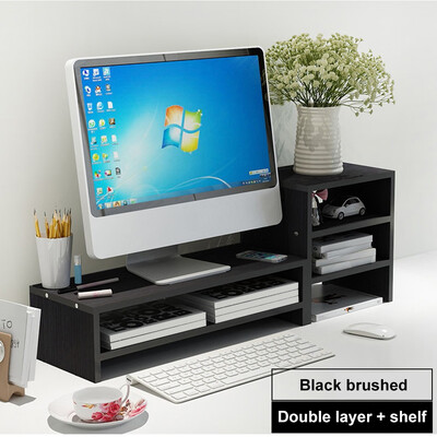 

Gobestart Display Height Increase Neck Notebook Stand Base Desk Keyboard Storage Rack