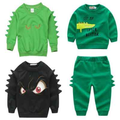 

2PCS Toddler Baby Boy Top Pant Leggings Outfits Toddler Warm Clothes Sets