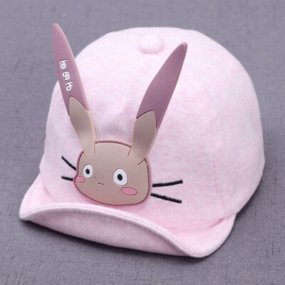 

Boys Girls Children Ball Caps Hats Adjustable Sun Protection Cartoon Alphabet Print Casual Visors