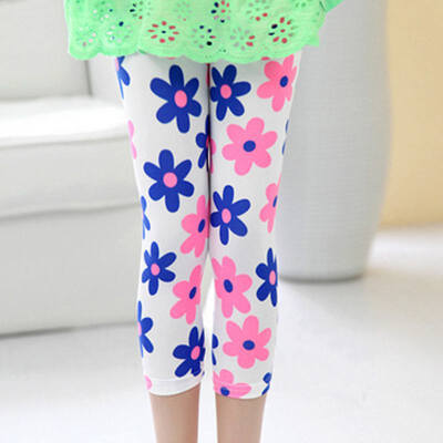 

Autumn Summer Fashion Children Floral Pants Girls Skinny Trousers Pencil Pants Bottoms 2019 New Childrens Leggings