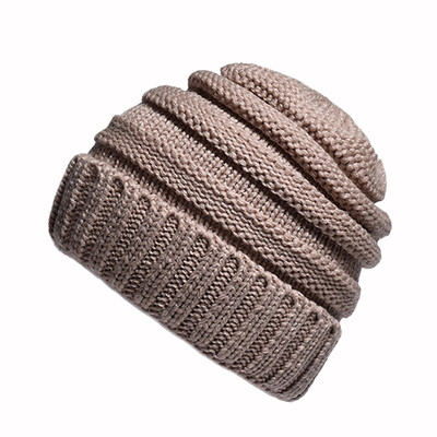 

Tailored Unisex Women Men Mixed Color Winter Plus Outdoor Thick Plaid knit Warm Hat Cap