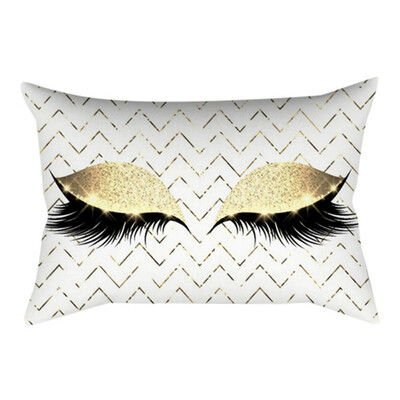 

30x50cm Eyelash Out Soft Velvet Cushion Cover Case Marble Pillow Covers Decorations Sofa House Pillowcase Gift For Living Room