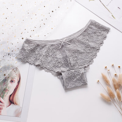 

Women Fashion Sexy Lace Panties Cozy Lingerie Tempting Pretty Briefs High Quality Cotton Low Waist Cute Women Underwear
