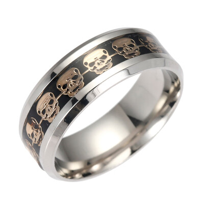 

2020 Creative New Fashion Skull Head Ring Stainless Steel Finger Rings Jewelry Gifts Your favorite