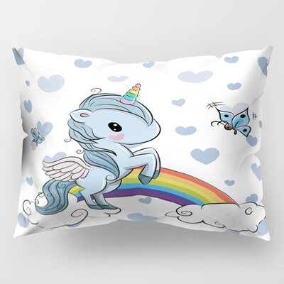 

New Arrival Unicorn Print Pillow Case Home Decor Sofa Cushion Cover