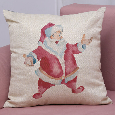 

Gobestart New Christmas Cotton Linen Pillow Case Sofa Cushion Cover Home Decor