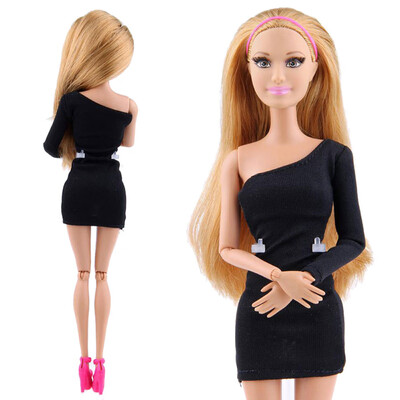 

〖Follure〗Black Fashion Handmade Princess Dress Clothes Gown For Doll