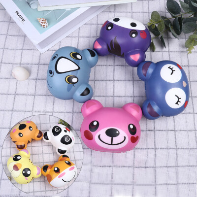 

Gotoamei 8Pcs Cartoon Animal Cute Spun Slow Rising Scented Stress Relief Bear Toy