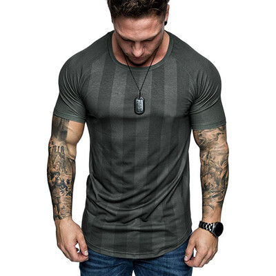 

Toponeto Summer Mens Casual Fashion Short Print Round Neck Fitness T-shirt Top Blouse
