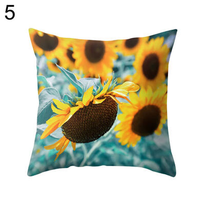 

Fresh Sun Flower Cactus Throw Pillow Case Cushion Cover Sofa Bed Car Cafe Decor