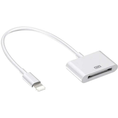

30-pin to 8-pin Adapter Cable for iPhone Support Synchronization&Charging Not Support Audio Video Output adapter for iphone