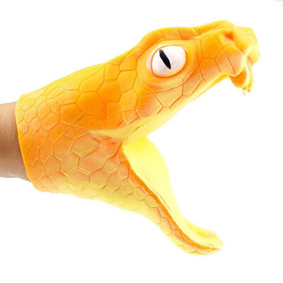 

Tailored Halloween Viper Animal Hand Puppet Baby Infant Toy Silica Gel Spoof Props Toys