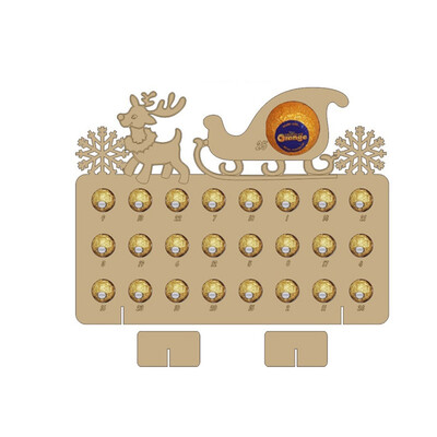 

Advent Calendar Reindeer Countdown Decoration Snowman Christmas Tree Decoration