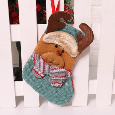 

Tailored 1pcs Christmas Mini Christmas Stockings Socks Decorations Socks Stocking Bag