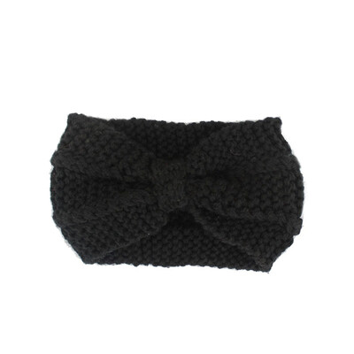 

Fashion Winter Warm Women Crochet Headband Solid Color Bow Knot Knitted Ear Warmer Headwrap Hair Band 14