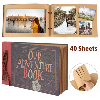 

Our Adventure Book Scrapbook Photo Album 40 PagesDIY Photo Album Traveling Wedding Kids Album Gifts
