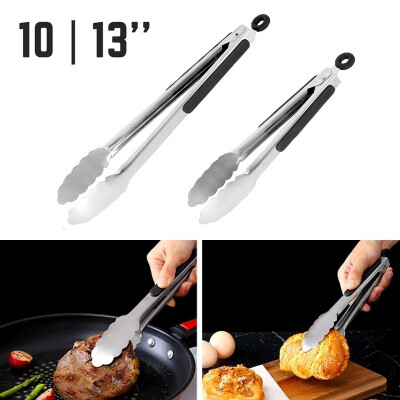 

New Multifunctional Kitchenware Pastry Cooking Salad Serving Barbecue BBQ Tongs Buffet Clamp Stainless Steel Food Clip