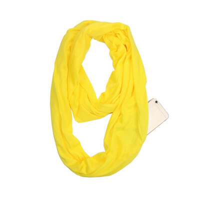 

Ladies Scarfs Autumn Winter Warm Solid Black White O Ring Scarves 2018 New Soft Zipper Pocket Loop Scarf Women Fashion