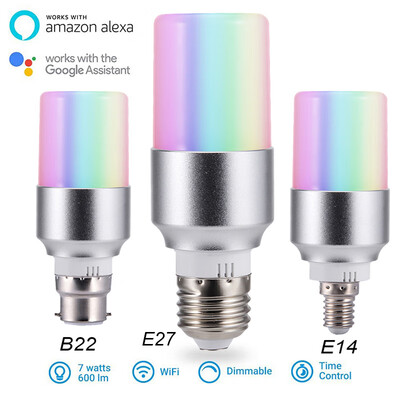 

Smart Light Bulb APP Remote Control Smart WIFI Light Bulb Color Adjustment Connect for Amazon Alexa Google House E27 E14 B22