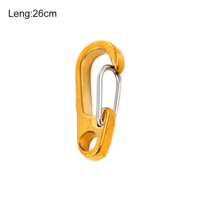 

EDC Gear Carabiner Copper Hang Buckle Survival Key Chain Clip Camping Travel Tools Quick Release Climbing Carabiner Clip