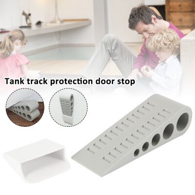 

18 PCS Rubber Door Stops Wedge with Holder Flexible Floor Door Stopper Finger Protector