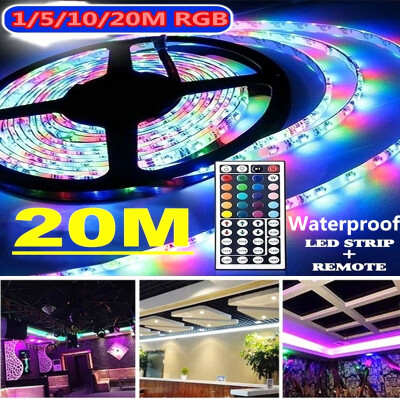 

Willstar 151020M 3528 SMD RGB 600 LED Waterproof Strip Light String Tape44 Key IR Remote Control