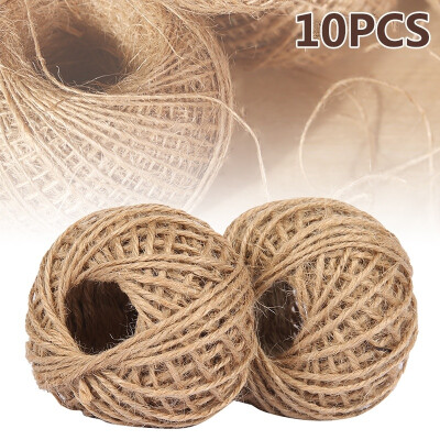 

210PCS 30M Natural Color Jute Rope Creative DIY Draft DIY Hand Hemp Rope