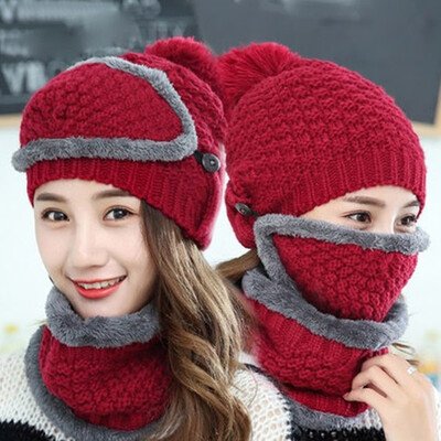 

Hat girl winter warm thickening candy color sweet&lovely knitting wool hat han version joker leisure fashion hat