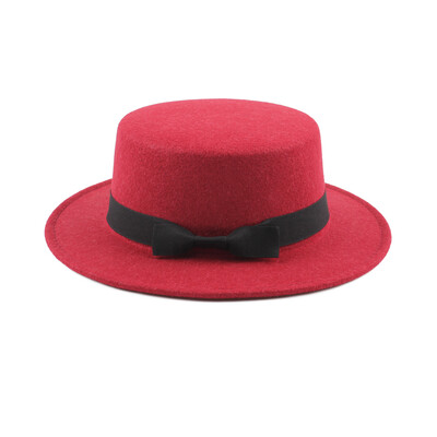 

Vintage Women Men Wide Brim Ribbon Warm Wool Blend Felt Hat Unisex Trilby Fedora Cap Cowboy Hat Gorras